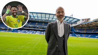 : Chelsea Head Coach Enzo Maresca Visits the stadium at Stamford Bridge on July 8, 2024 in London, England. (Photo by Darren Walsh/Chelsea FC via Getty Images)