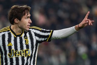 Federico Chiesa in action for Juventus