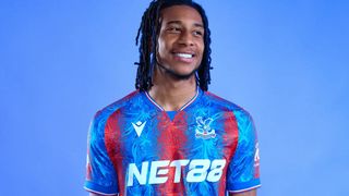 Crystal Palace Macron 2024/25 home kit for the new Premier League season